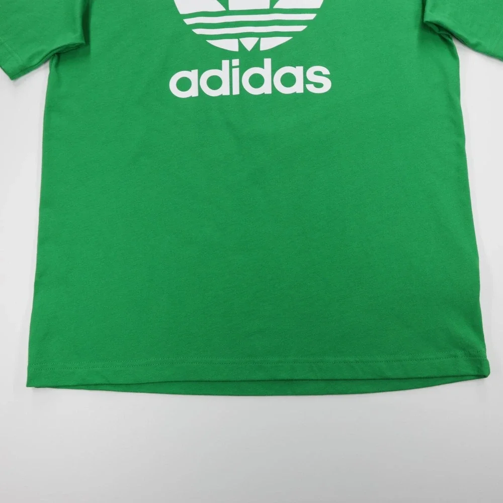 Adidas Originals Men's‎ Crew Neck Short Sleeve Adicolor Trefoil Tee Green Size M - Picture 3 of 8